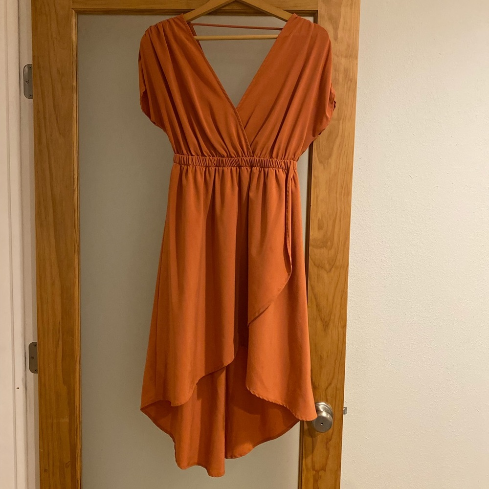 Orange Tulip High Low Dress • Francesca’s